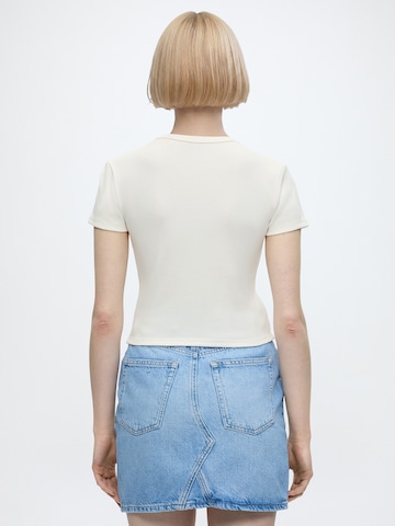 HUGO T-Shirt 'Delanor_4' in Weiß