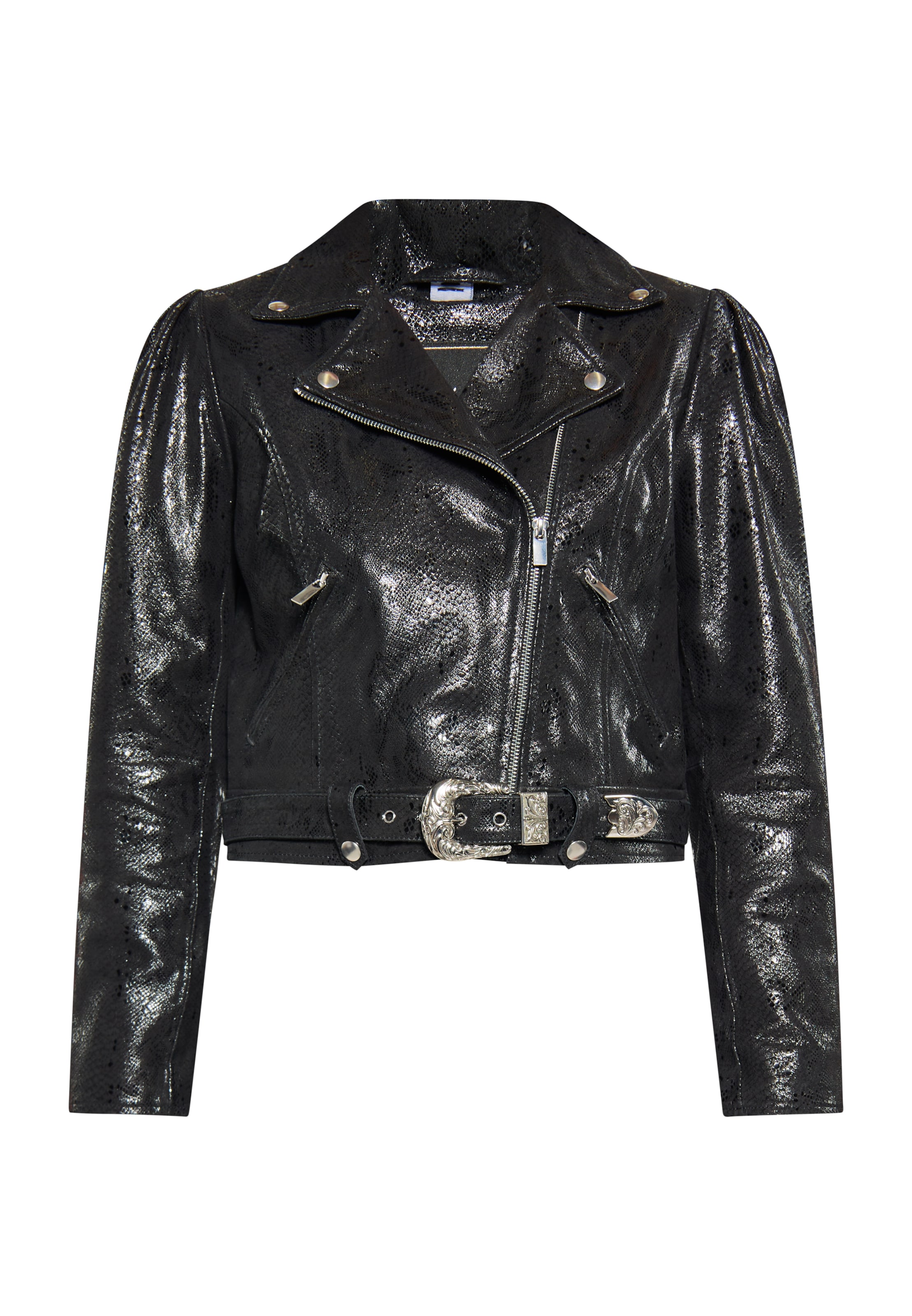 faina Φθινοπωρινό και ανοιξιάτικο μπουφάν σε μαύρο: μπροστά