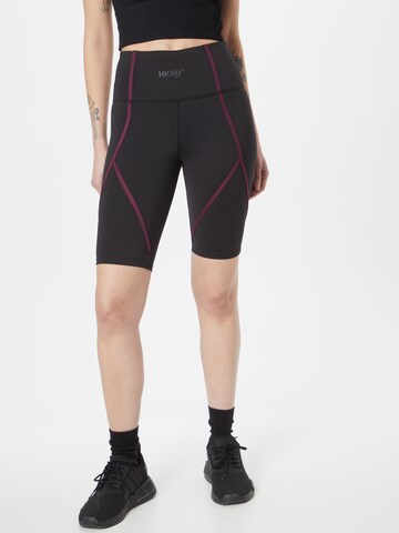 Skinny Pantalon de sport HKMX en noir : devant