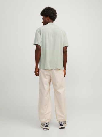 žalia JACK & JONES Standartinis modelis Marškiniai 'JEFF'