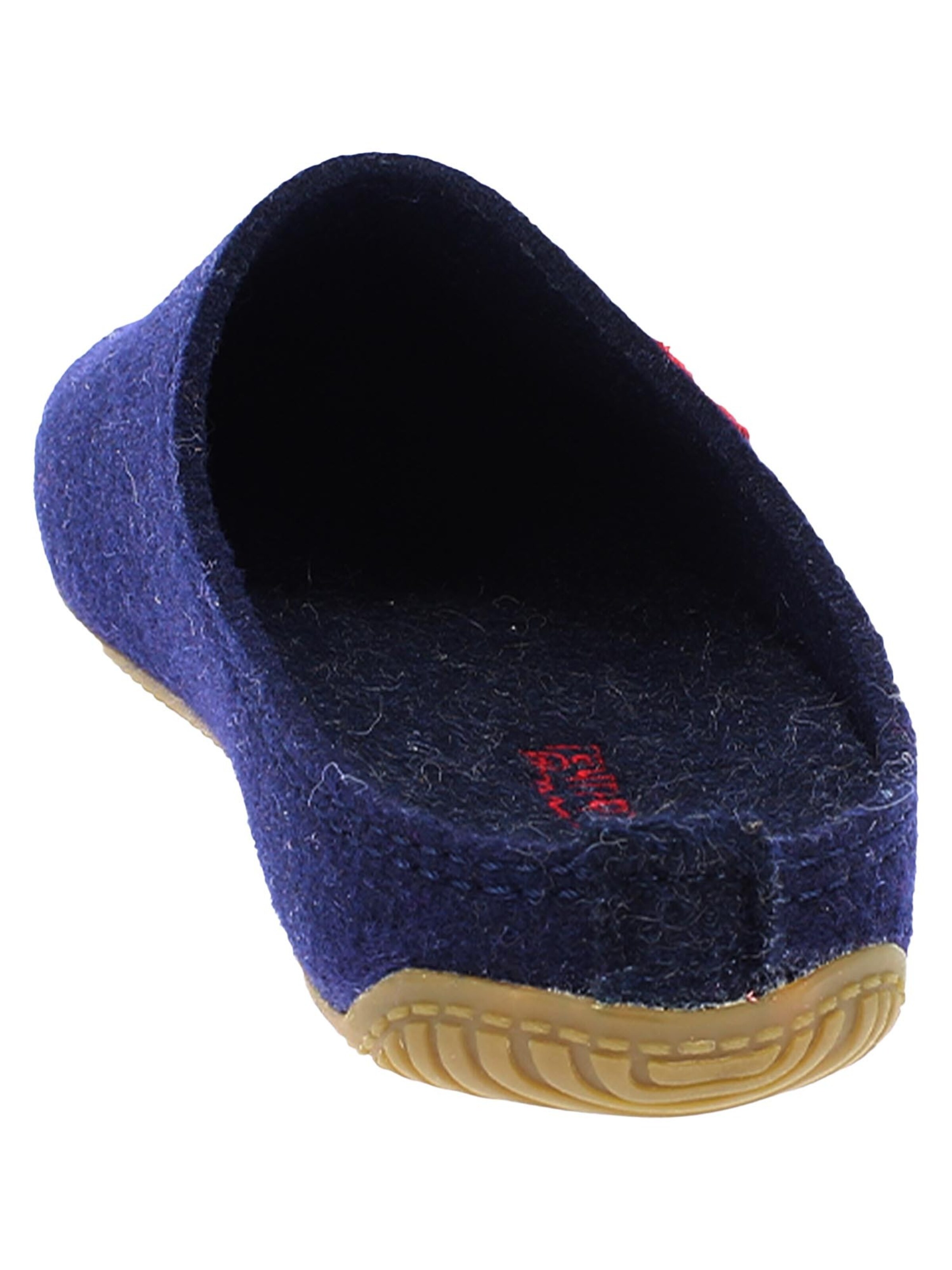 Living Kitzbühel Slippers 'Filz - Schweizer Kreuz' in Blue