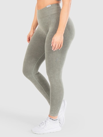 Skinny Leggings ' Batik Scrunch ' Smilodox en vert