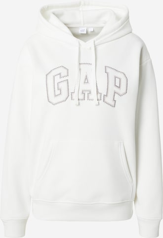 Bluză de molton 'HERITAGE' de la GAP pe alb: față