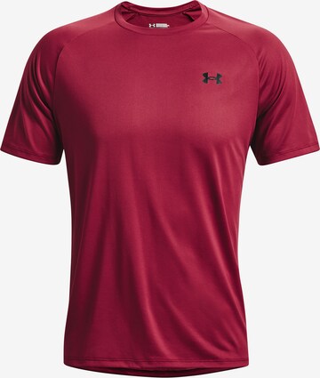 UNDER ARMOUR Regular Fit Funksjonsskjorte 'Tech 2.0' i rød: forside