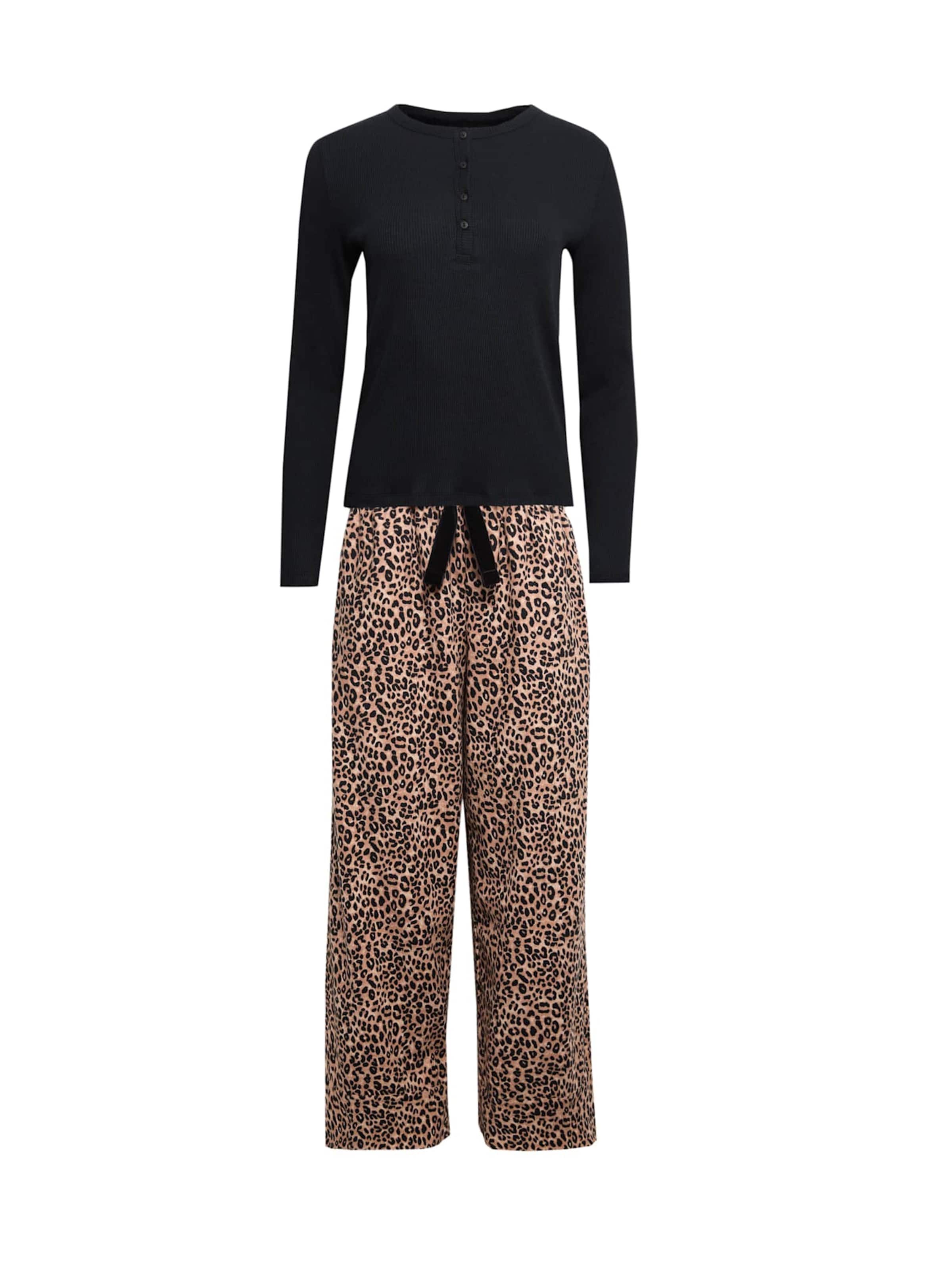 Marks & Spencer Pyjama in Zwart: voorkant