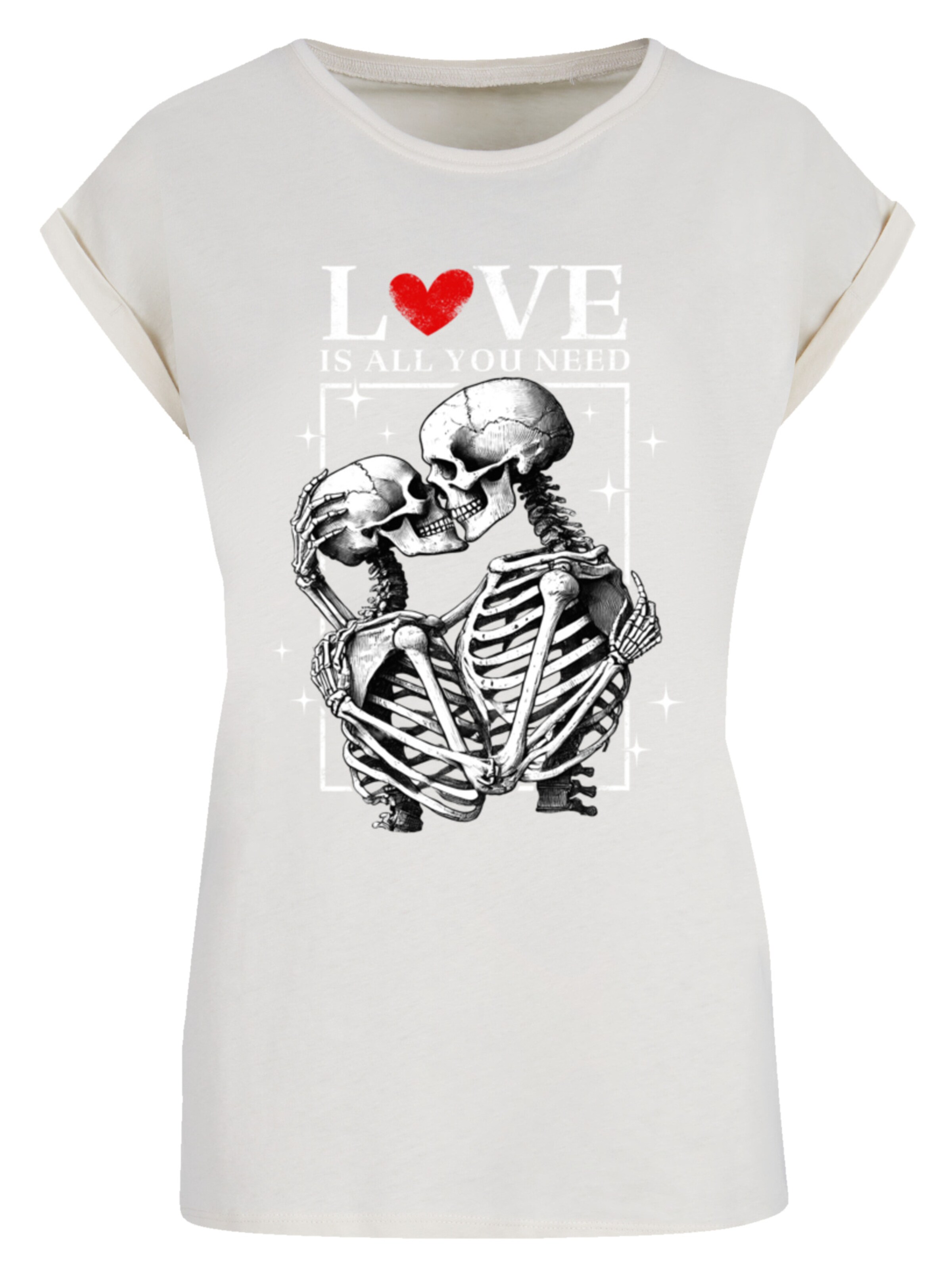 T-shirt 'Love is all you need' F4NT4STIC en gris : devant
