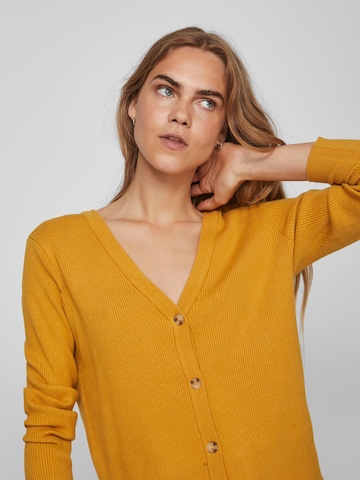 VILA Knit Cardigan 'Comfy' in Yellow