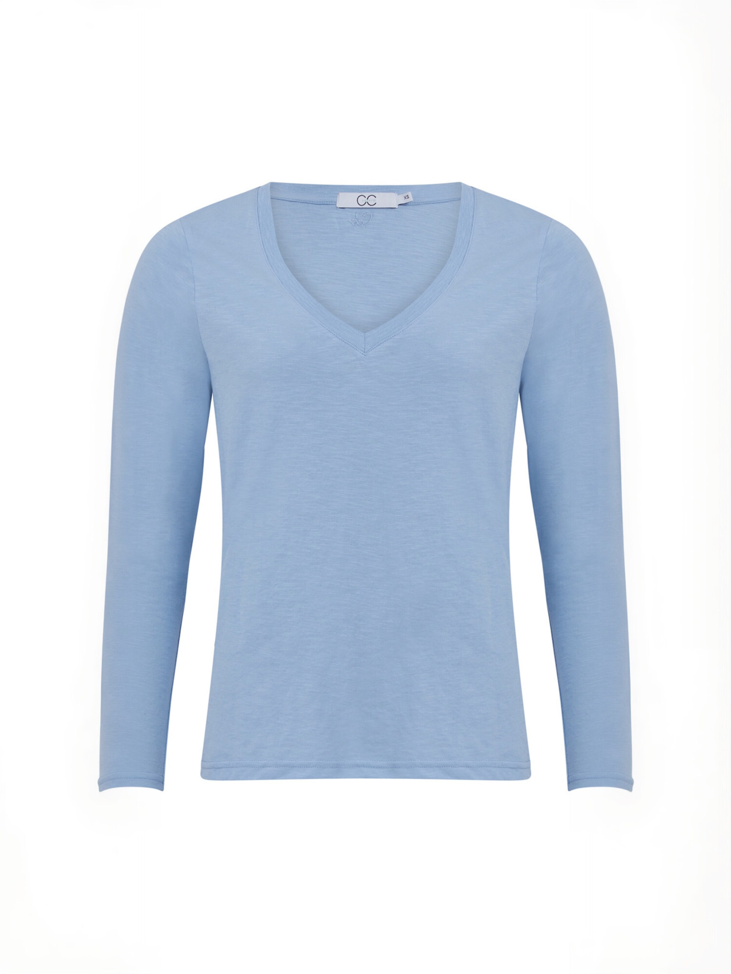 Coster Copenhagen Top ' CC Heart ' in Blue: front