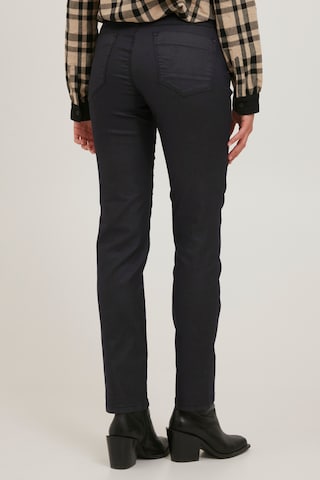 PULZ Jeans Slim fit Trousers 'EMMA' in Black