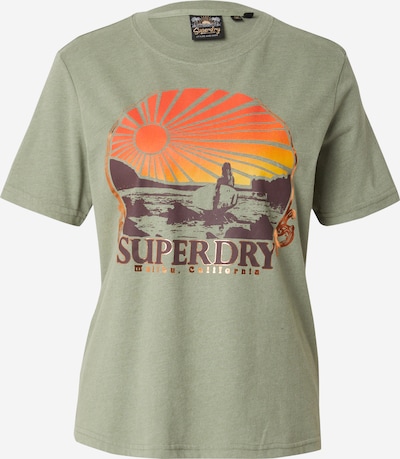 Superdry Majica 'TRAVEL SOUVENIR' u žuta / zelena / narančasta / crna, Pregled proizvoda