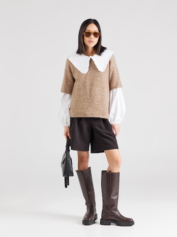 SELECTED FEMME Sweater 'MALINE-LILIANA' in Brown
