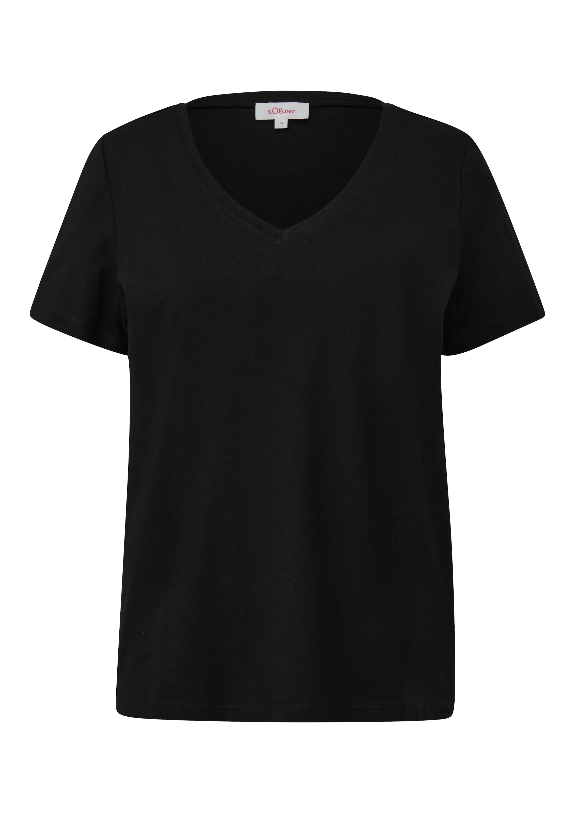 T-shirt s.Oliver en noir : devant