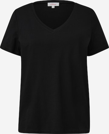 T-shirt s.Oliver en noir : devant