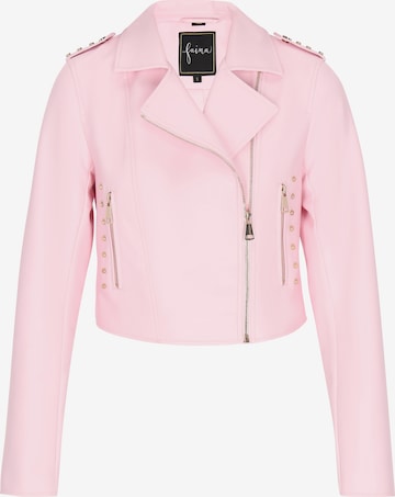 Giacca di mezza stagione 'Fashion Look' di faina in rosa: frontale