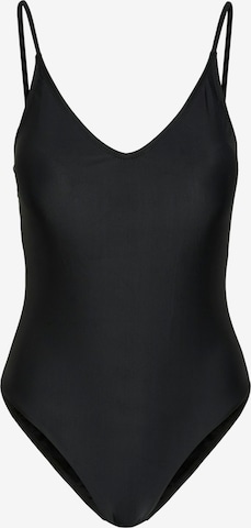 PIECES Triangle Swimsuit 'PCBAOMI' in Black: front