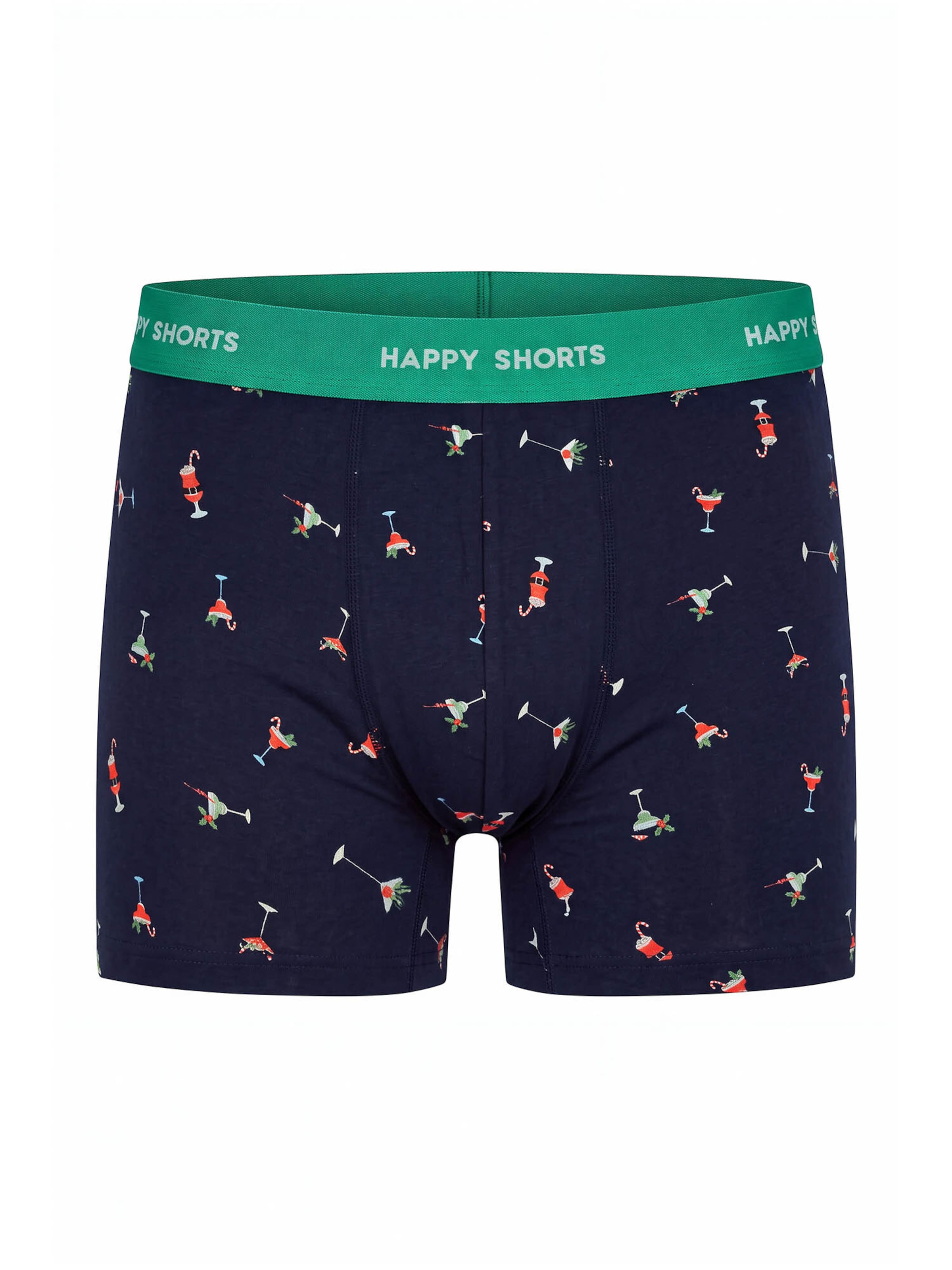 Boxers ' Jersey X-Mas ' Happy Shorts en bleu