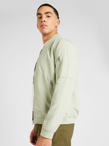 JACK & JONES Regular fit Between-Season Jacket 'JJERUSH' in Green