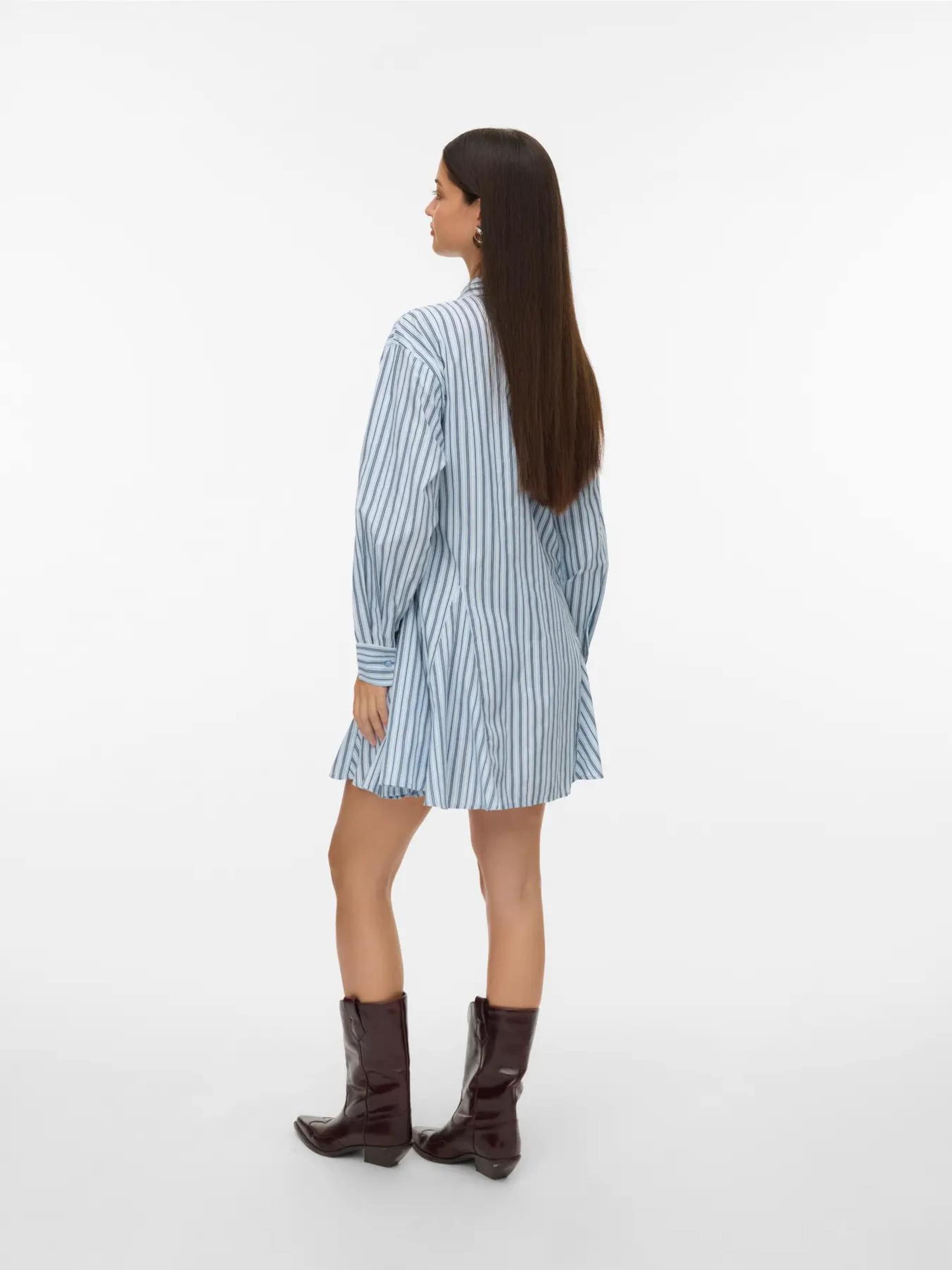 Robe-chemise 'VMSIENA' VERO MODA en bleu