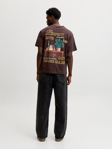 JACK & JONES Shirt 'JORSketch' in Bruin