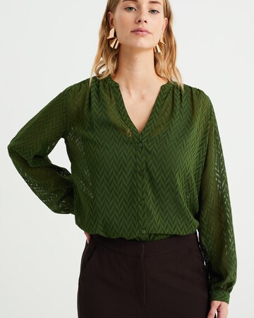 WE Fashion Bluza | zelena barva
