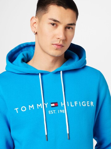 TOMMY HILFIGER Klasický střih Mikina – modrá