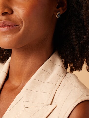 Boucles d'oreilles Lucardi en or : devant