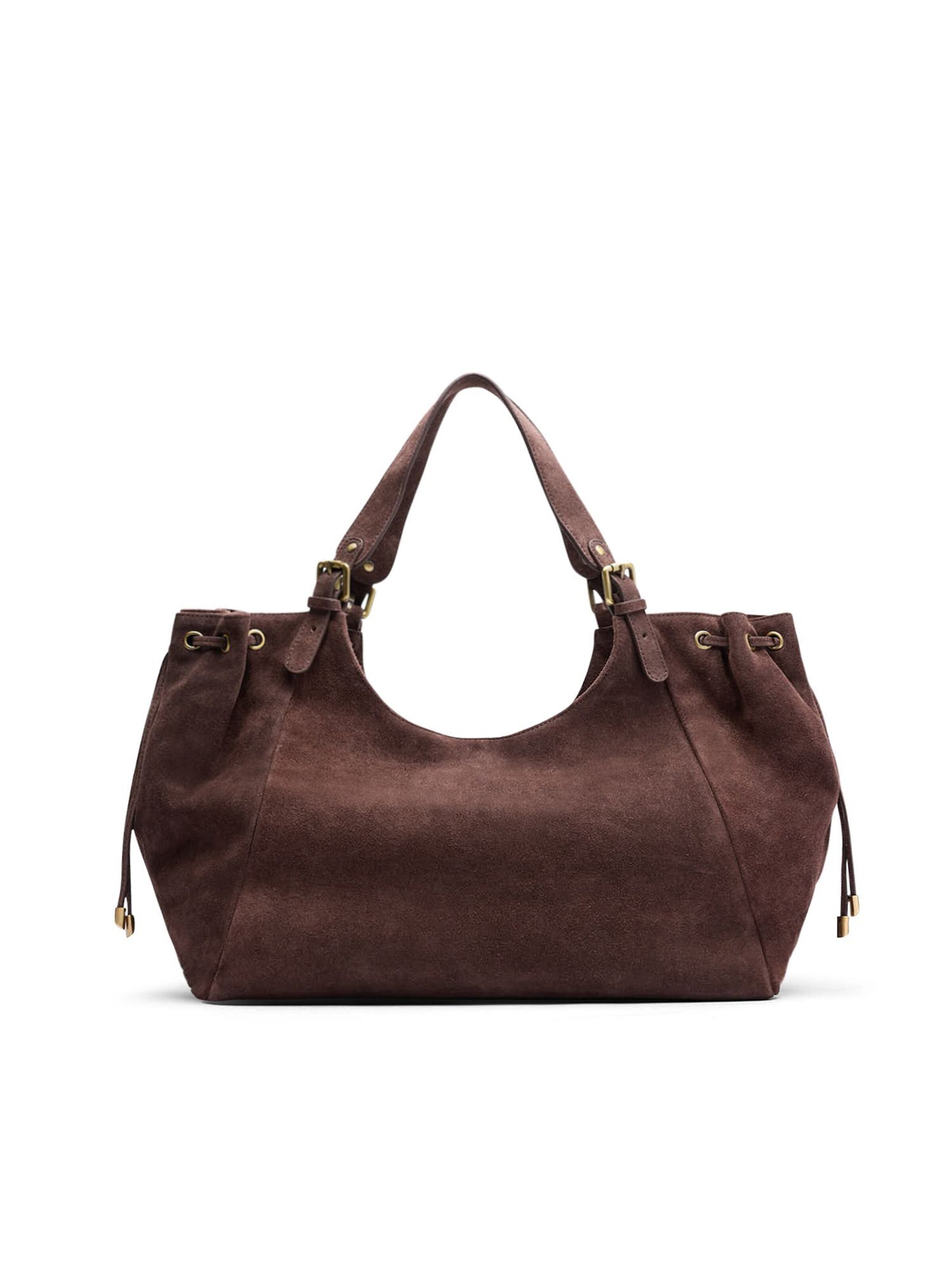 MANFIELD Cabas en chocolat, Vue avec produit