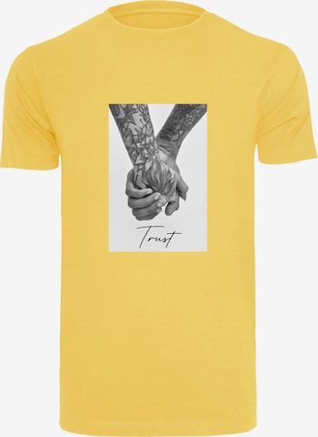 MT Men Shirt 'Trust 2.0' in Geel: voorkant