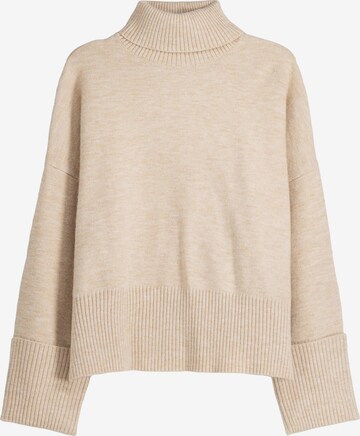 Bershka Sweater in Beige: front