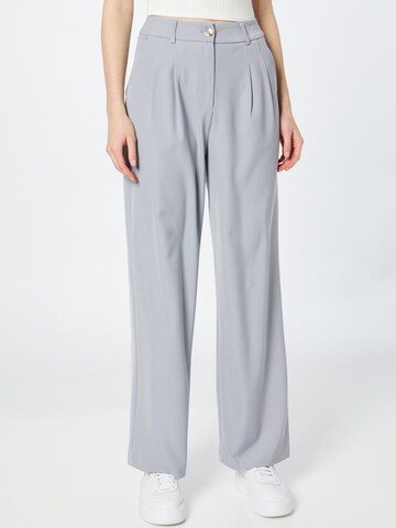 Nasty Gal Wide leg Trousers in Blue: front