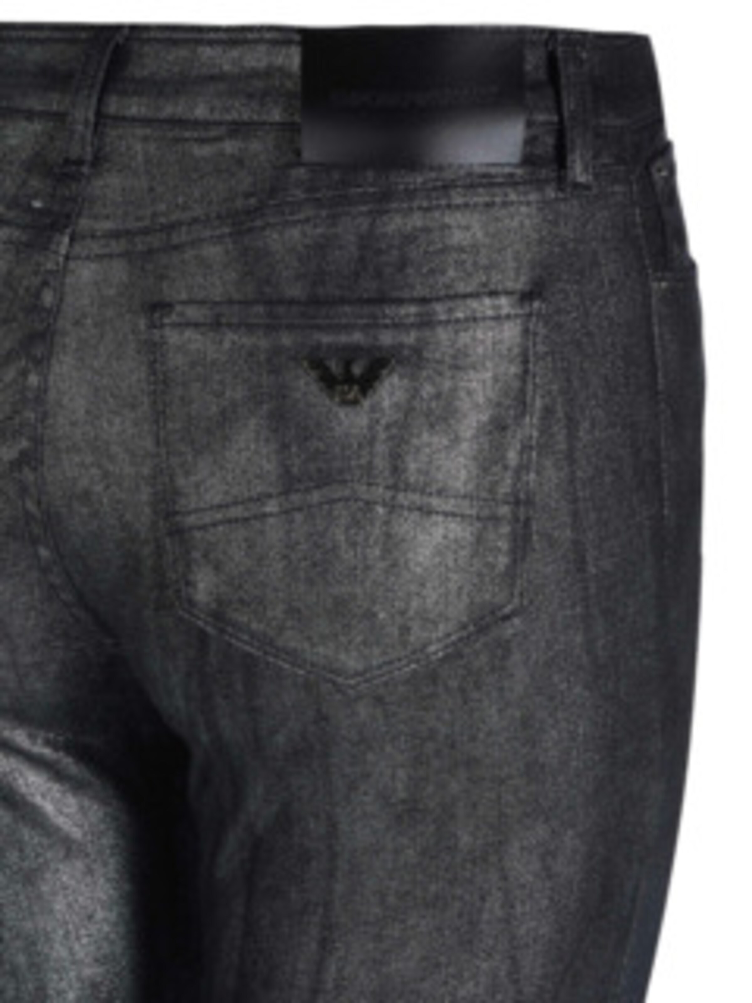 Emporio Armani Skinny Jeans in Silber