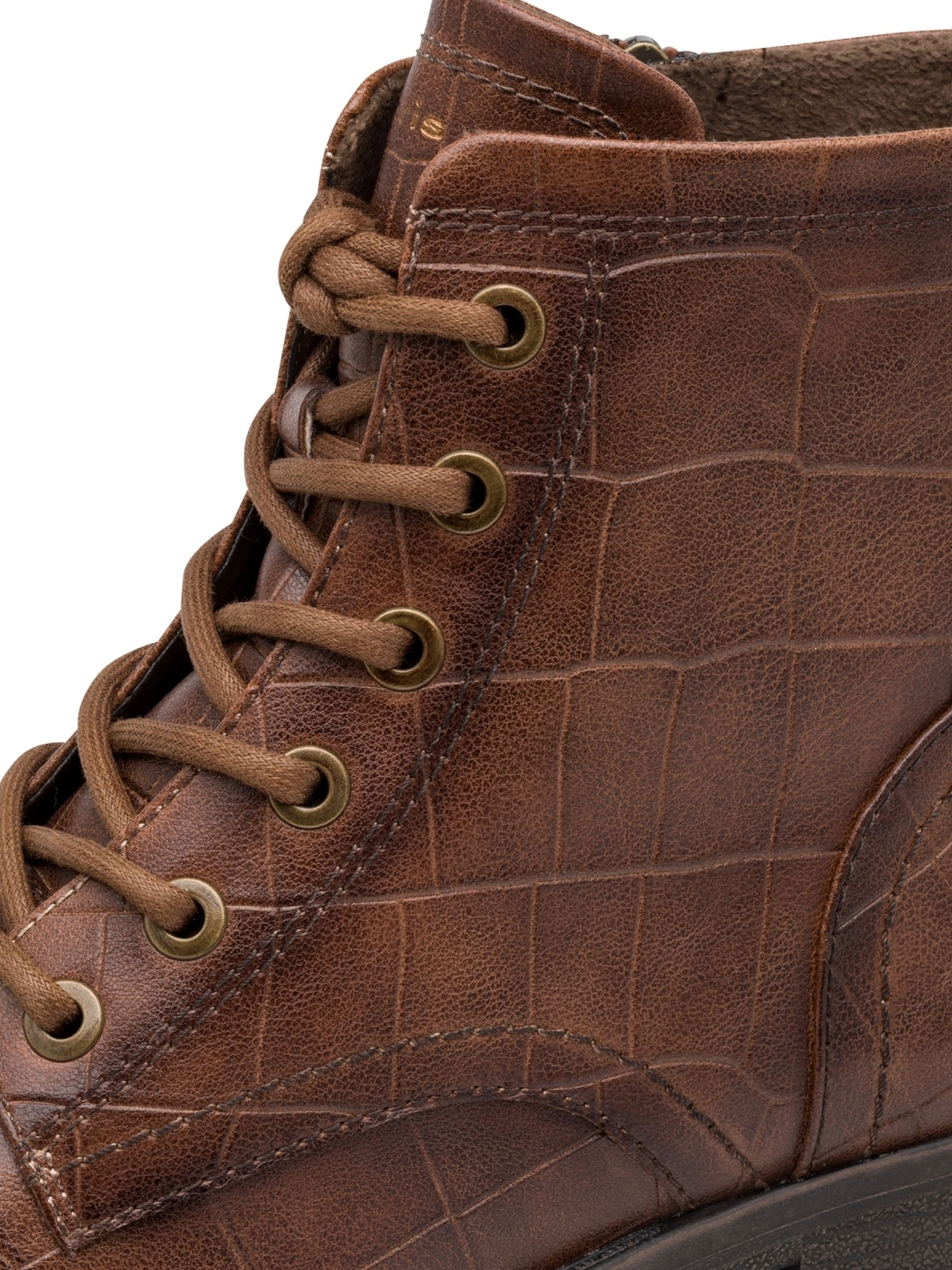 Bottines à lacets Tamaris en marron
