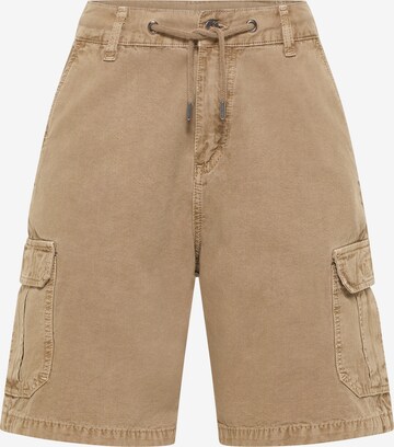 MUSTANG Loose fit Cargo Pants in Beige: front