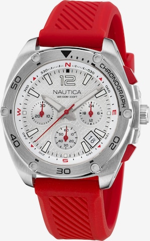 NAUTICA Analoog horloge in Rood: voorkant