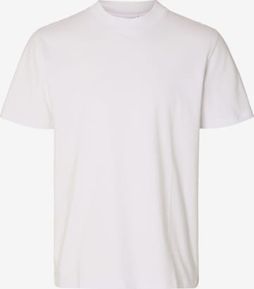 T-Shirt 'Rory' SELECTED HOMME en blanc : devant
