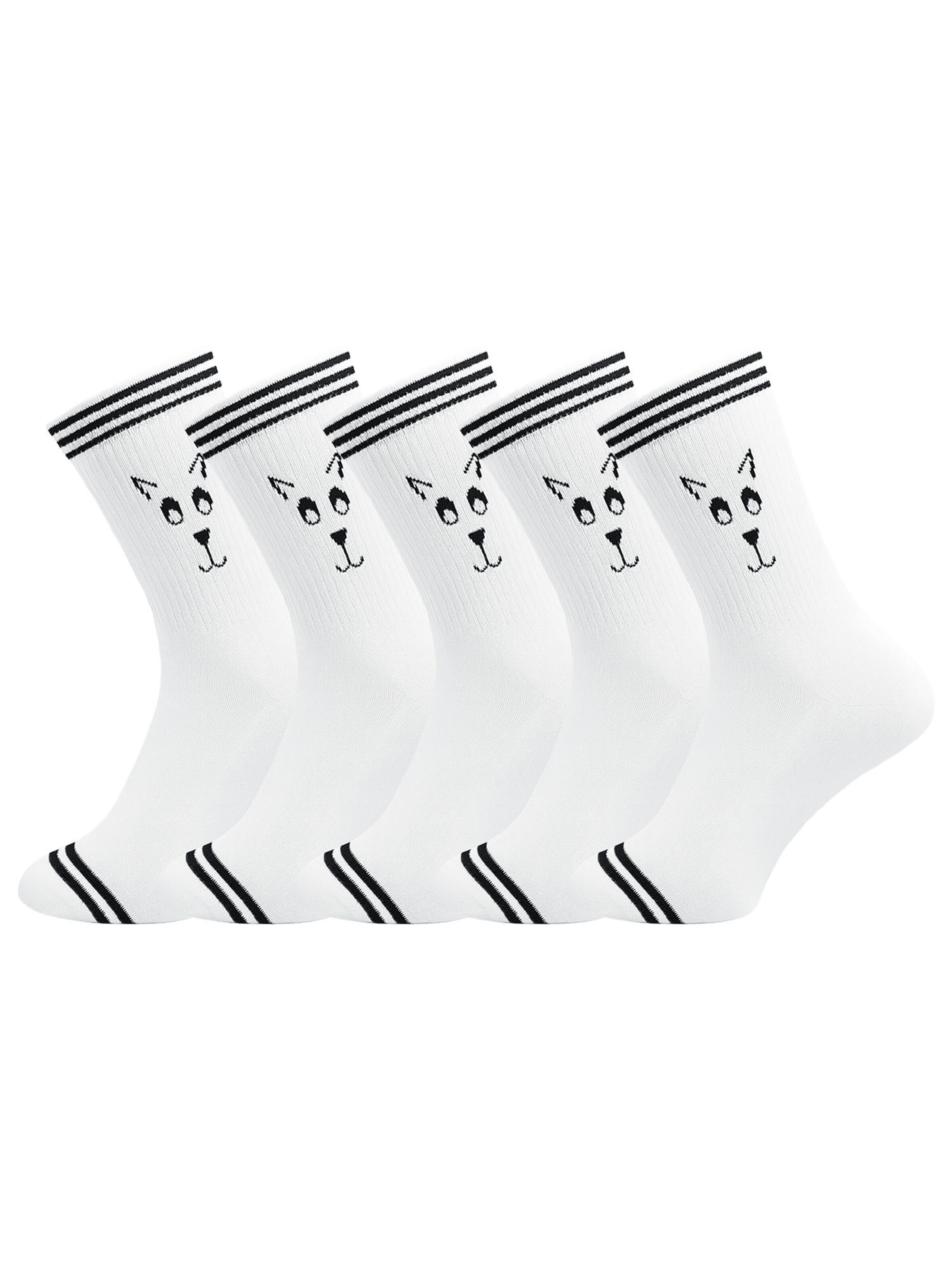 UNABUX Socks 'Touchdown' in White: front