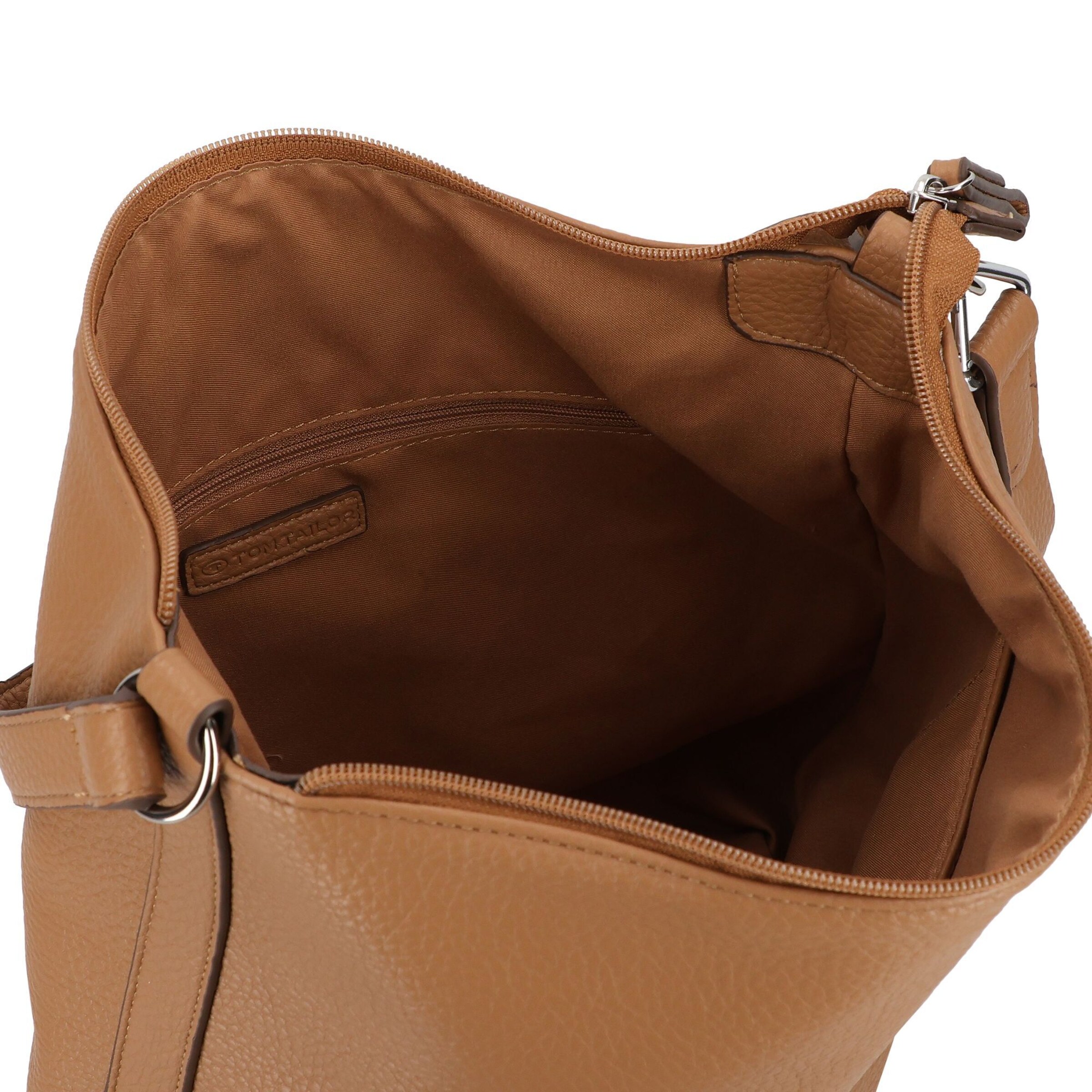 TOM TAILOR Schultertasche 'Olive' in Braun