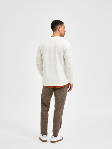 SELECTED HOMME Pullover 'Maine' in Weiß