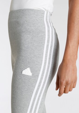 ADIDAS SPORTSWEAR Skinny Workout Pants 'Future Icons' in Grey