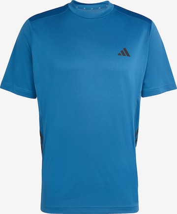 mėlyna ADIDAS PERFORMANCE Sportiniai marškinėliai 'TECHESS': priekis