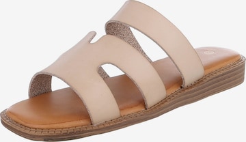 Ital-Design Mules in Grey: front