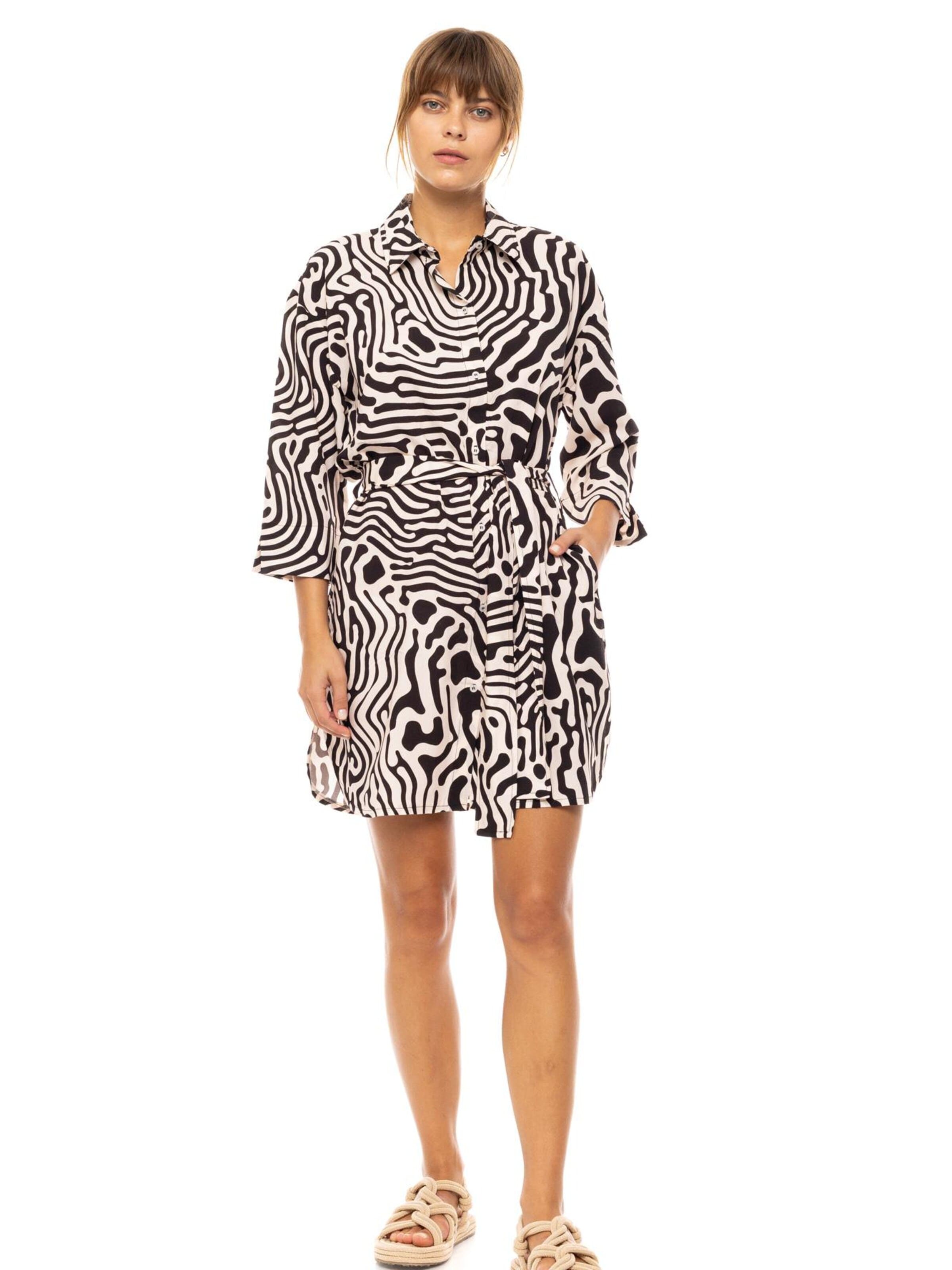 Abito estivo 'BEACHWEAR BLACK GEO' di Pink Label in nero