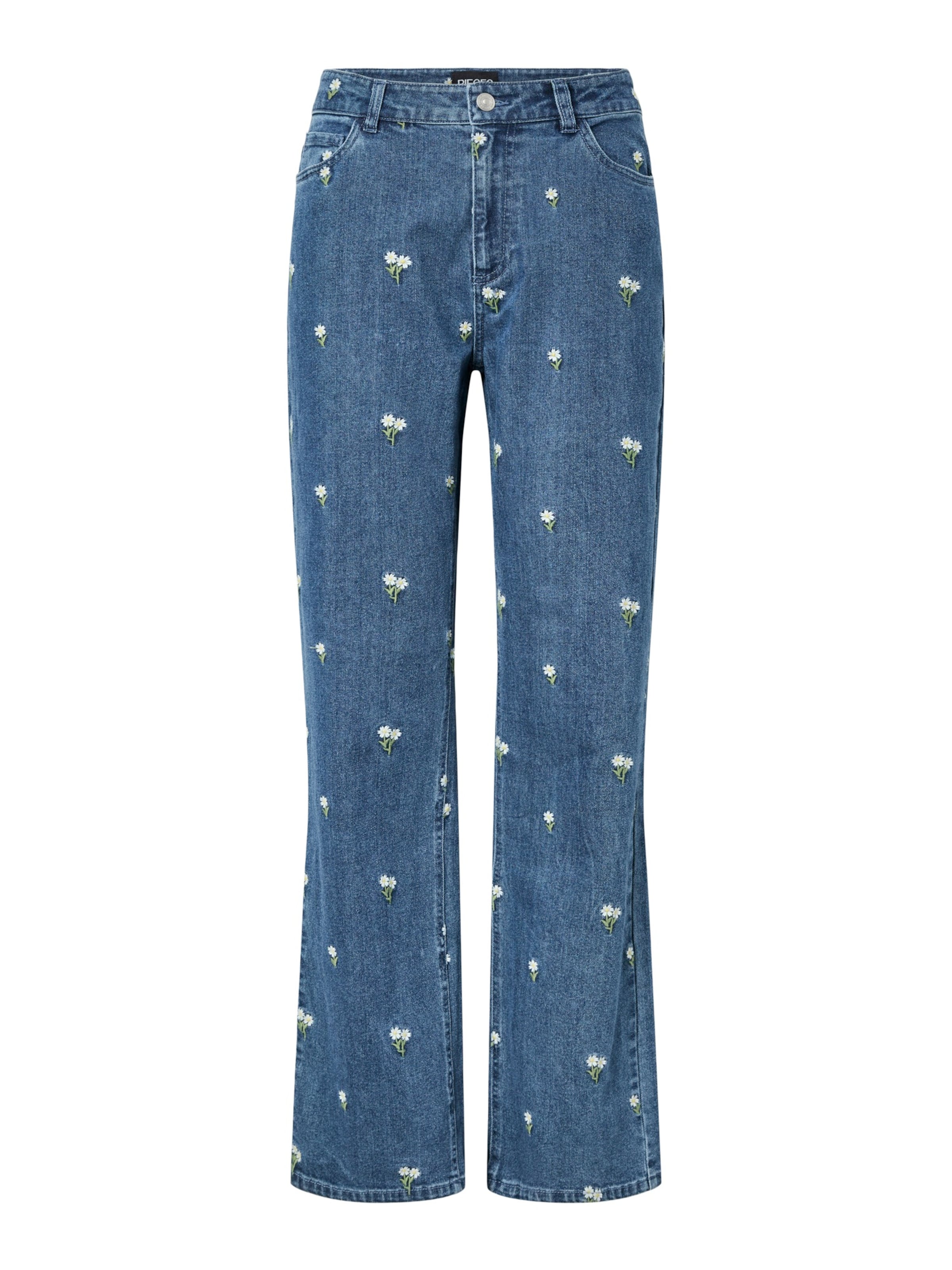 PIECES Jeans 'PCFlora' in Blau: Vorderseite