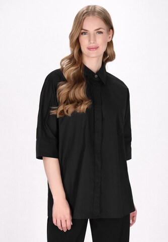 DreiMaster Klassik Blouse 'Classic Look' in Zwart: voorkant