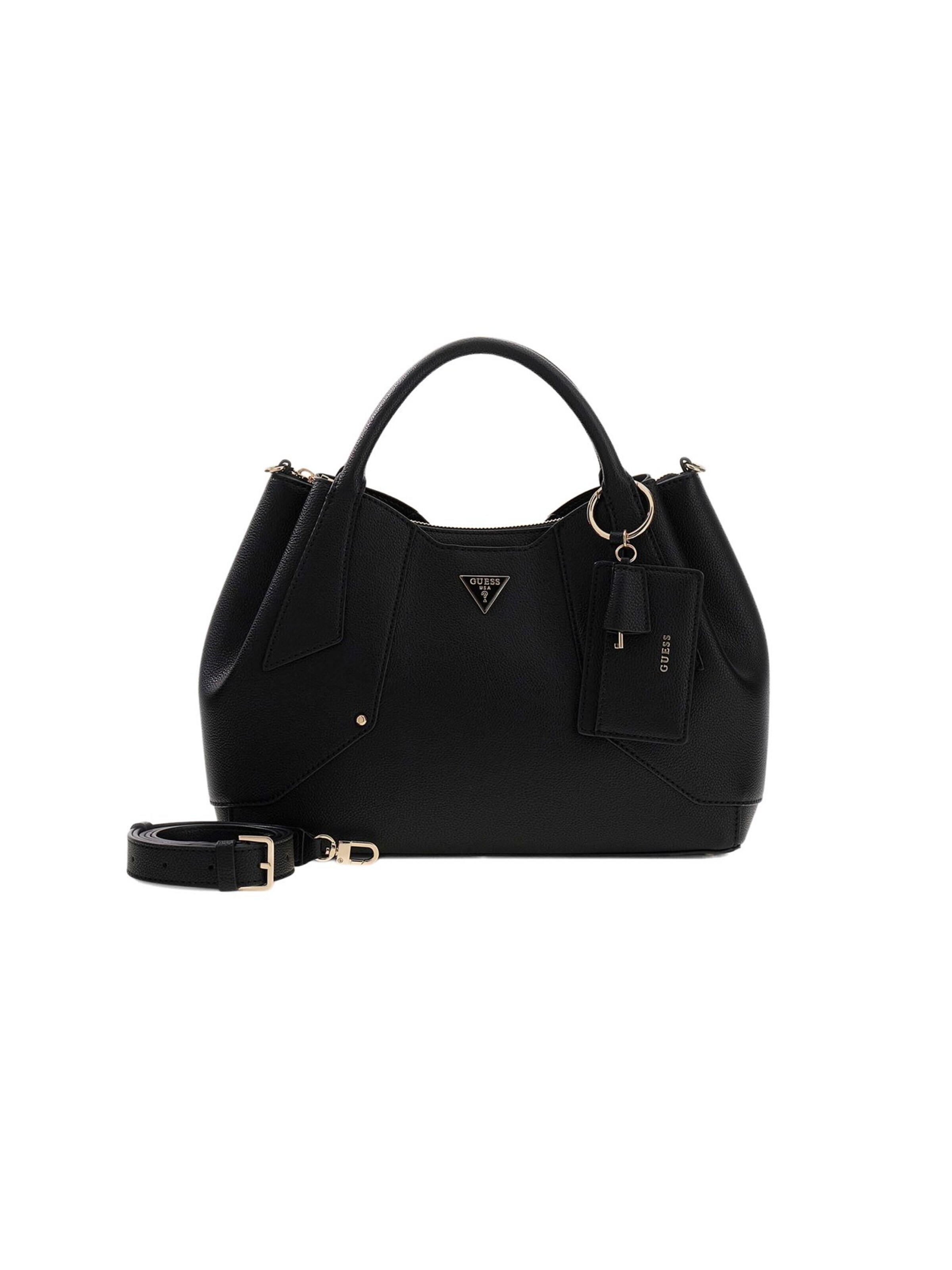 GUESS Handbag 'Darcy Girlfriend Satchel' in Black: front