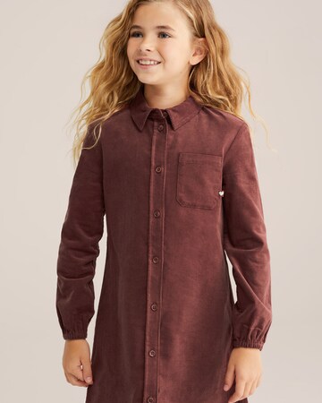 Robe WE Fashion en marron : devant
