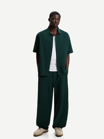Coupe regular Chemise Bershka en vert