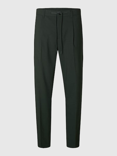 SELECTED HOMME Trousers with creases 'SLHLeroy' in Fir, Item view