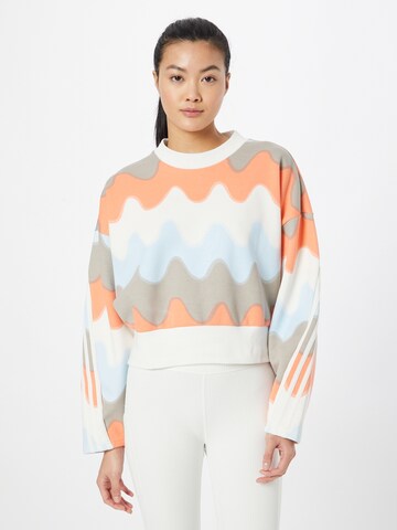 ADIDAS SPORTSWEAR Sportief sweatshirt 'Marimekko Future Icons' in Wit: voorkant