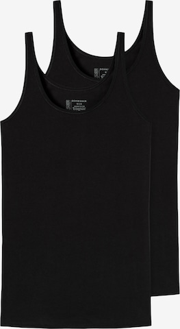 SCHIESSER Undershirt '2er Pack Trägertop 95/5 Cotton' in Black: front